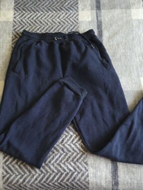 Men's Navy Fleece Jogger Pants - Comfo1rtable Casual Wear